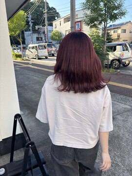 メロウ(mellow) ダブルカラー×チェリーレッド