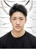 メンズカットツーブロックソフトモヒカンアップバング