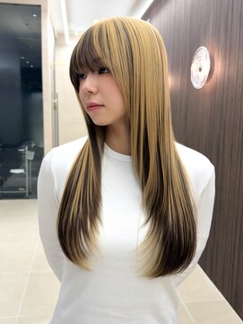 パルス ヨコハマ(PULSE yokohama) ミックスカラーアンブレラカラーロングレイヤーカット