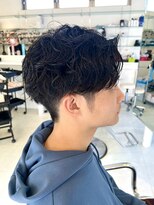 ラ ルーナ アレックス 神戸北町店(la luna alex)&nbsp;センターパート×シャドウパーマ