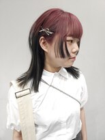 ノル 栄矢場町(nol)&nbsp;姫カット×エンドカラー(チェリーピンク/フェイクブラック)