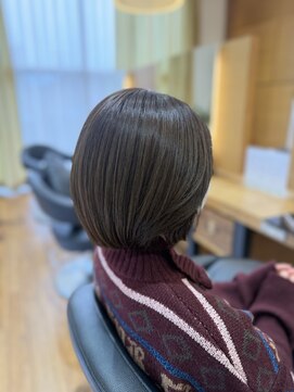 イデア 研究学園店(idea) ボブ×グレージュ