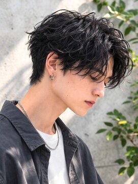 ルシードスタイルバレッタ フォーメン(LUCIDO STYLE BARRETTA for men) ソフトツイストパーマソフトウェーブ外巻きパーマダークトーン