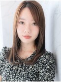 ストレートレイヤー/前髪なし/顔まわりカット/髪質改善/銀座駅