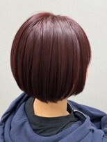 ハルジュヘアーリゾート(haruju HairResort)&nbsp;【美髪彩生/プレトワ】髪質改善ボルドーカラー×うる艶ボブ