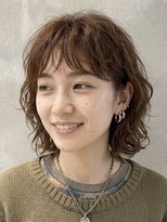 キリ 逗子(kiri)&nbsp;逗子葉山前髪パーマくるくるパーマくせ毛風デジタルパーマ眉k130