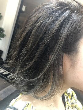 ランプ ヘアスタジオ(LAMP Hair Studio) ワンレンボブ+バレイヤージュ