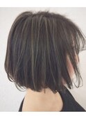 ハイライトくすみアッシュ_ボブ__CIEL065