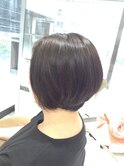 大人のエレガントボブ　30代40代50代　藤沢　白髪染めで髪質改善