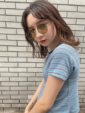 リトル クルク 銀座2号店(little×kuruku) 寝癖風ロングボブ