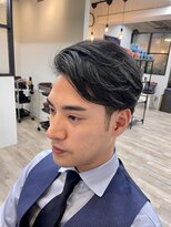 ニット 銀座(knit)&nbsp;【メンズ】ビジネス×サイドパート【ｋｎｉｔ銀座　荒柄ノエル】