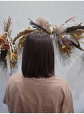 ナチュラルストレートボブ