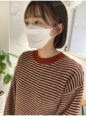 【三ツ井純】耳掛けボブ ミニボブ 20代30代大人かわいい 小顔
