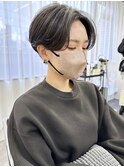 【Owll】20代30代40代　大阪大人ハンサムショート　グレージュ