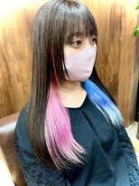 ヘアメイク コモレビ(hairmake komorebi) 【菅原淳之介】個性派イヤリングカラー 【デザインカラー】