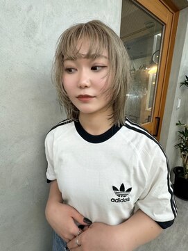 リアン(Lien) カジュアルレイヤーボブ/ホワイトベージュ