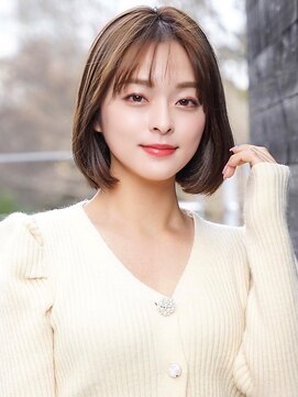 アグ ヘアー アソル 都城東町店(Agu hair athol) 《Agu hair》大人美人ビターショコラボブ