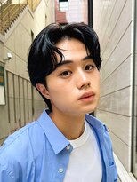 ガーデン 銀座(GARDEN)&nbsp;艶センターパートニュアンスパーマダークアッシュ韓国マッシュ