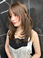 サイン 表参道(SIGN)&nbsp;韓国ヘアーハッシュカットレイヤーカットグレージュブリーチ無し