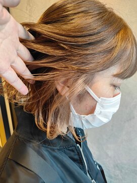 ラヴィズム 長岡店(LUVISM) ミディアム/セミロング/コテ巻き/ベージュ新潟長岡宮関