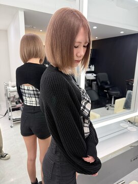 テイス 新宿(TACE) ミルクティーブラウン[着物/メルティカラー/透け感バング/新宿]