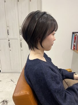 ネイロ 錦糸町(NeiRo) 魅力倍増カールセミディシアーカラーダークアッシュショートヘア