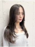 【f+moana】#レイヤーカット #アッシュブラウン #顔周りレイヤー
