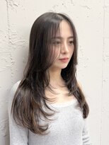 ヘアサロン エフ 渋谷(F)&nbsp;【f+moana】#レイヤーカット #アッシュブラウン #顔周りレイヤー