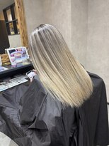 サニー 渋谷(SUNNY) バレイヤージュ、ハイライト、レイヤーロング、グレーベージュ