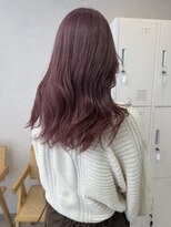 トレヘアー 京都 烏丸(tRe hair) ピンクラベンダー　ピンクカラー