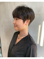 ハー(her)&nbsp;マッシュショート×ベージュ｜her都立大学