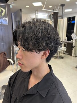 プランタン フォー ヘアー(printemps FOR HAIR) 毛流れ波巻きパーマ/センターパート