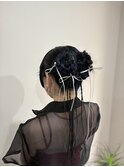 結婚式参列ヘアセット