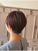 ラベンダーカラー サイド2ブロックショート
