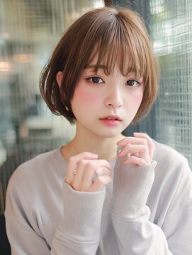 アポロ 横浜駅店(apollo) xカット//ホワイトグレージュ/レイヤーカット/チェリーブラウン