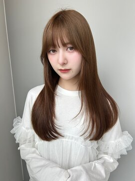 トリッカ シブヤ(TRICCA SHIBUYA) 顔周りレイヤー/ストレート/前髪カット/髪質改善/艶髪/10代/