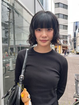 カフ(CAF) CAF FUKO ドライパーマ/ボブパーマ/くせ毛風/黒髪/大阪心斎橋
