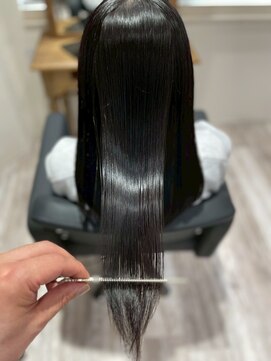 大船駅髪質改善カラー縮毛矯正艶カラートリートメントブラウン◆