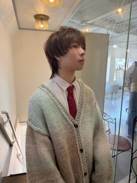 ソイクフ(SOY KUFU) 20代30代40代◎マッシュウルフレイヤーシースルーバング