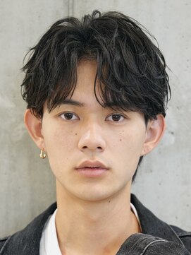 テン 心斎橋(tenn.) フェザーショートフェザーパーマニュアンスパーマショートヘア