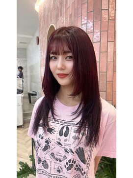 ソレイユトウキョウシブヤ(SOLEIL TOKYO shibuya) 《レイヤー》《ダブルカラー》《ブリーチなし》《ピンク》