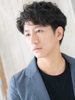 モッズヘア メン 仙台愛子駅前店(mod's hair men) 大人ニュアンスパーマ伸ばしかけフェザーマッシュ無造作ヘアc