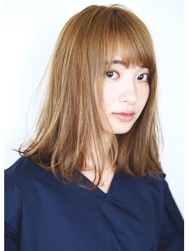 シーン(hair design SCENE) 《SCENE 林 担当♪ 》ハイ透明感♪愛されセミディスタイル