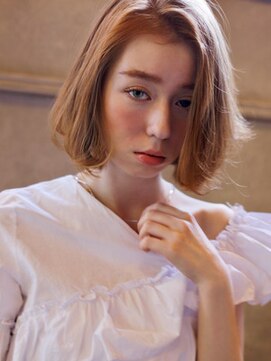 エイチ(H eitf) [エイチ原宿]フレンチボブ＊オレンジベージュ＊ブランジュ