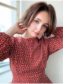 LallYou【錦糸町】ベージュカラーネオウルフウェーブパーマ