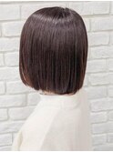 モカブラウン×ミニボブ