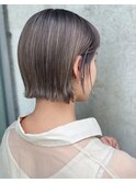【NORA UMEDA 高木】ミニボブ&外国人風ハイライトカラー