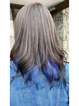 フルール(fleur) 【インナーカラー　ネイビーブルー】