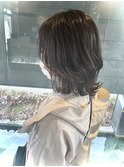 ミディアムレイヤーボブ