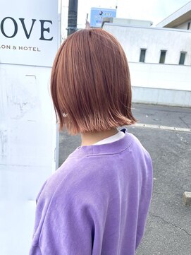 ラテ ヘア リリィ(latte hair lily) 大人可愛い/ケアブリーチ/オレンジベージュ